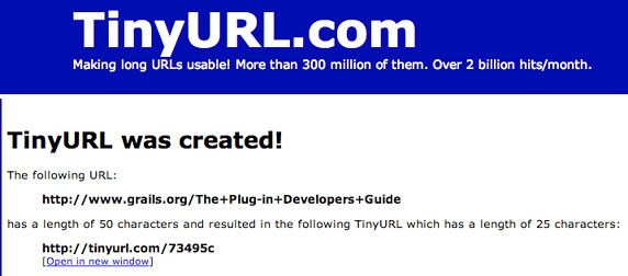 ͼ 1. TinyURL.com һ URL