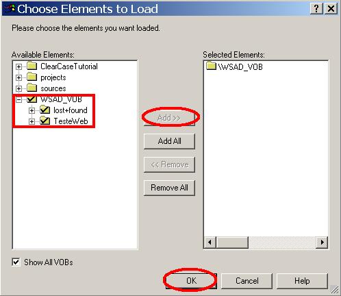 Choose Elements to Load pane ץ